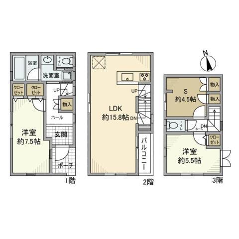 東京都北区岩淵町 赤羽岩淵駅 2SLDK 一戸建て 賃貸物件詳細