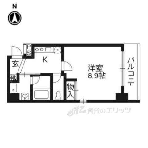 京都府京都市下京区上五条町 大宮駅 1K マンション 賃貸物件詳細