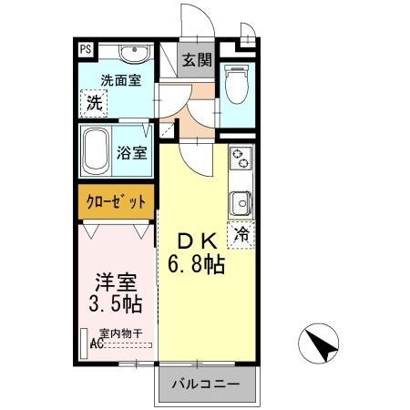 広島県広島市安芸区船越５ 海田市駅 1DK アパート 賃貸物件詳細