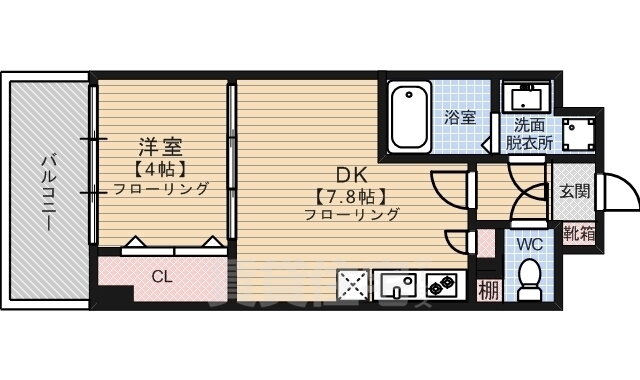 福岡県福岡市中央区高砂２ 西鉄平尾駅 1DK マンション 賃貸物件詳細