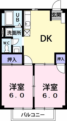 愛知県名古屋市天白区焼山２ 植田駅 2DK アパート 賃貸物件詳細