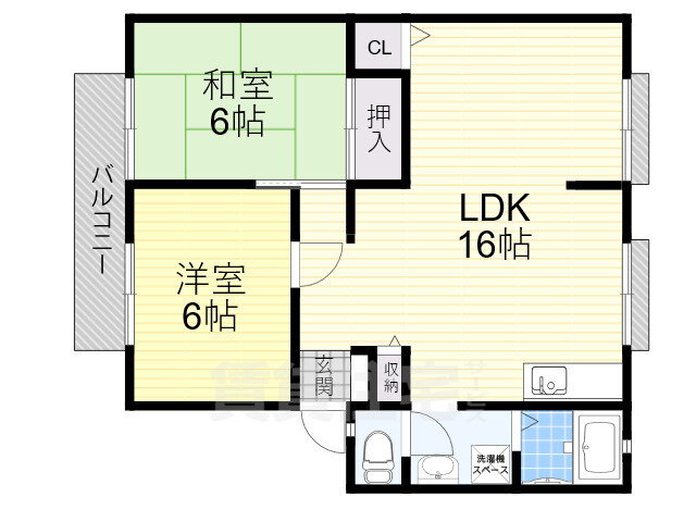 大阪府枚方市西禁野１ 枚方市駅 2LDK アパート 賃貸物件詳細