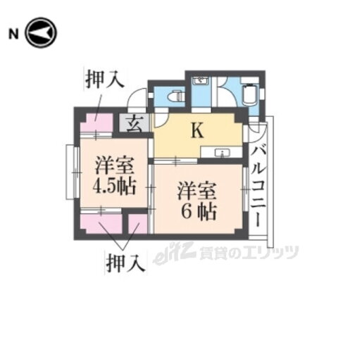奈良県大和高田市甘田町 高田市駅 2K マンション 賃貸物件詳細