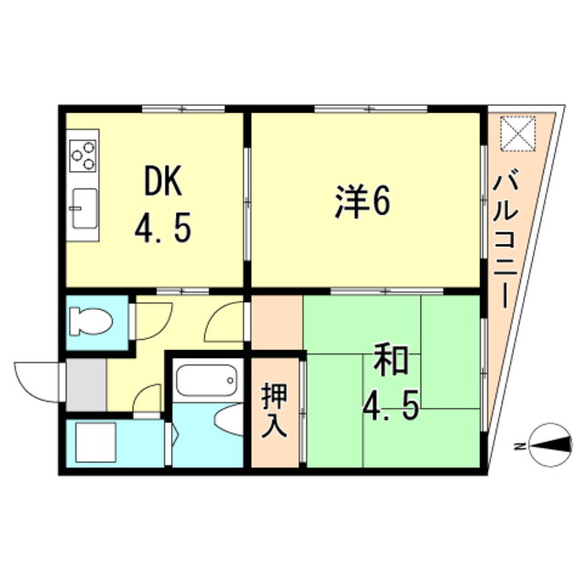 兵庫県神戸市長田区大谷町３ 西代駅 2DK マンション 賃貸物件詳細