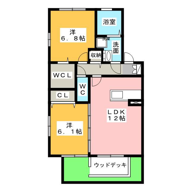 サウスヒルズ 1階 2LDK 賃貸物件詳細