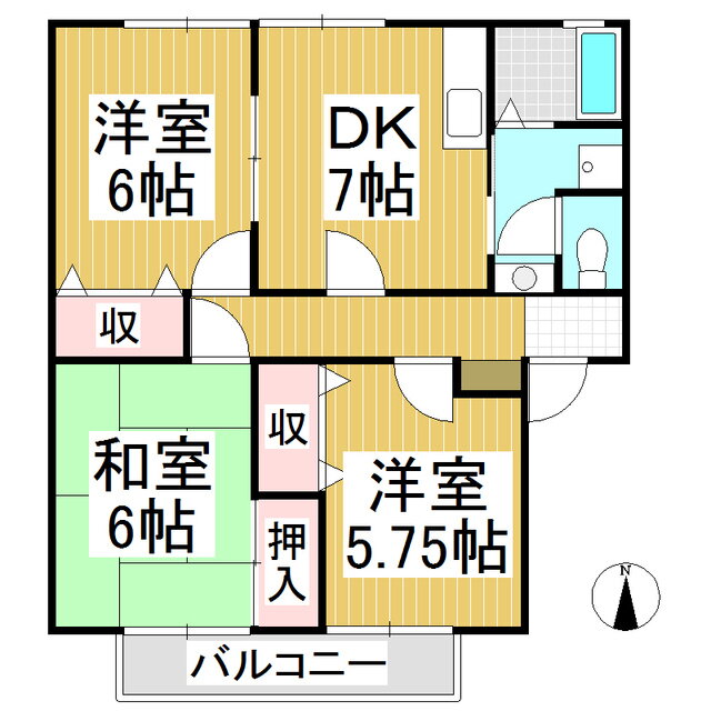 長野県長野市大字南長池 長野駅 3DK アパート 賃貸物件詳細