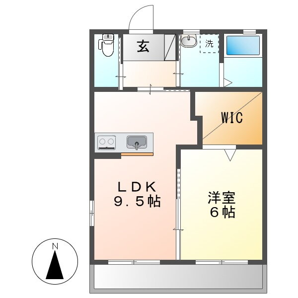 岡山県倉敷市上東 中庄駅 1LDK アパート 賃貸物件詳細