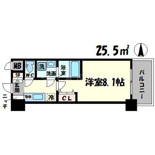 大阪府大阪市東成区中本３ 緑橋駅 1K マンション 賃貸物件詳細