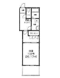 東京都立川市高松町２ 立川駅 1SK マンション 賃貸物件詳細