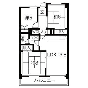 北海道札幌市白石区本通１丁目南 白石駅 3LDK マンション 賃貸物件詳細