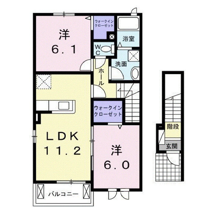 広島県福山市曙町６ 東福山駅 2LDK アパート 賃貸物件詳細