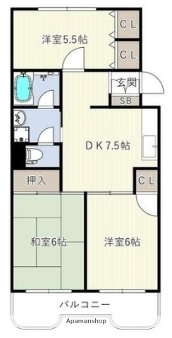 神奈川県横浜市緑区長津田３ 長津田駅 3DK マンション 賃貸物件詳細