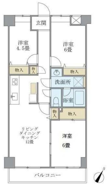 東京都大田区田園調布本町 沼部駅 3LDK マンション 賃貸物件詳細