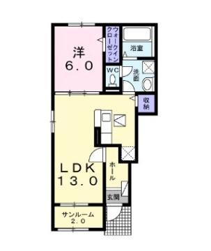 岡山県井原市下出部町２ 子守唄の里高屋駅 1LDK アパート 賃貸物件詳細