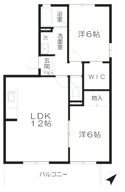 福岡県北九州市小倉北区赤坂１ 小倉駅 2LDK アパート 賃貸物件詳細