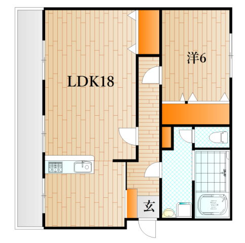 山口県下関市宮田町２ 下関駅 1LDK マンション 賃貸物件詳細