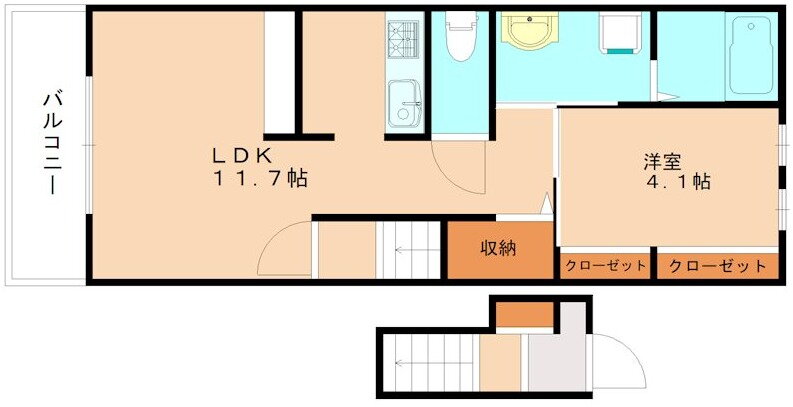 福岡県北九州市小倉北区日明５ 西小倉駅 1LDK アパート 賃貸物件詳細