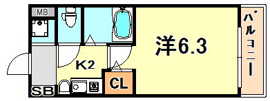 兵庫県神戸市中央区生田町１ 新神戸駅 1K マンション 賃貸物件詳細