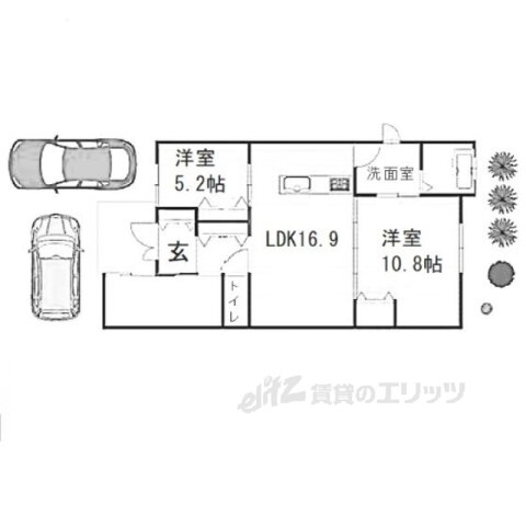 京都府京都市左京区下鴨夜光町 北山駅 2LDK 一戸建て 賃貸物件詳細