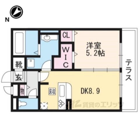 滋賀県栗東市岡 草津駅 1DK アパート 賃貸物件詳細