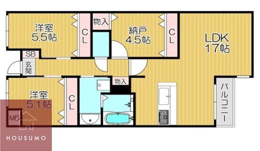 大阪府豊中市桜の町６ 少路駅 2SLDK マンション 賃貸物件詳細