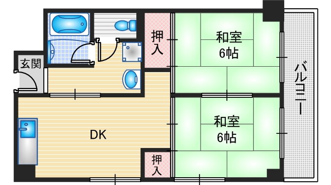 大阪府茨木市双葉町 茨木市駅 2DK マンション 賃貸物件詳細