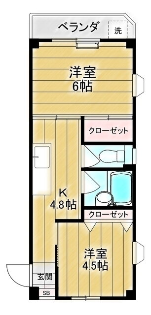 東京都足立区中川４ 亀有駅 2K マンション 賃貸物件詳細