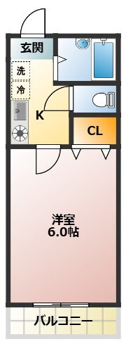 原田ビル 4階 1K 賃貸物件詳細