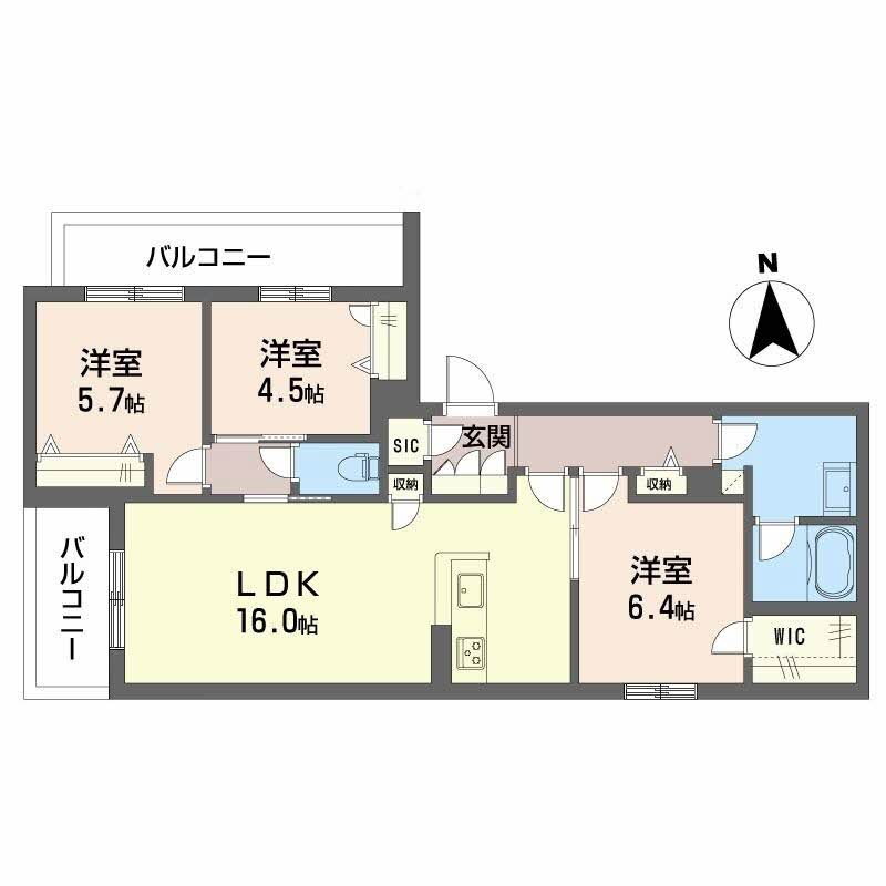 大阪府大阪市東成区大今里南６ 新深江駅 3LDK マンション 賃貸物件詳細
