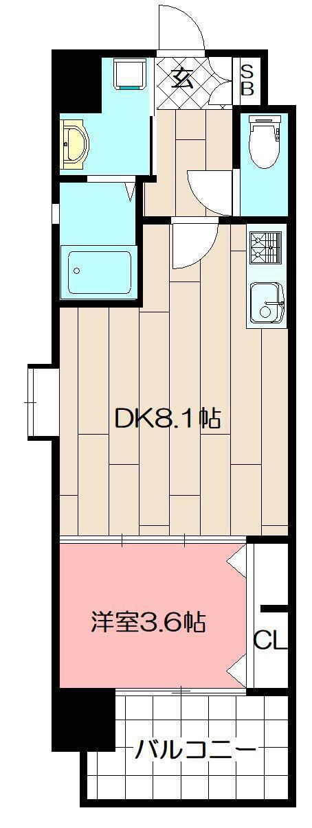 福岡県北九州市八幡西区菅原町 西黒崎駅 1DK マンション 賃貸物件詳細