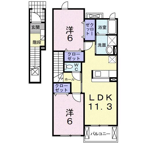 埼玉県深谷市原郷 深谷駅 2LDK アパート 賃貸物件詳細