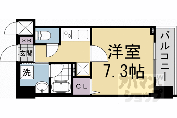 ベラジオ雅び烏丸十条ＩＩ 5階 1K 賃貸物件詳細