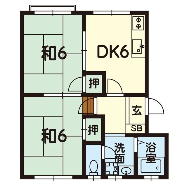 熊本県合志市須屋 三ツ石駅 2DK アパート 賃貸物件詳細