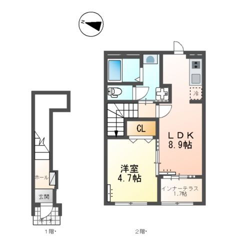 広島県福山市南蔵王町４ 福山駅 1LDK アパート 賃貸物件詳細