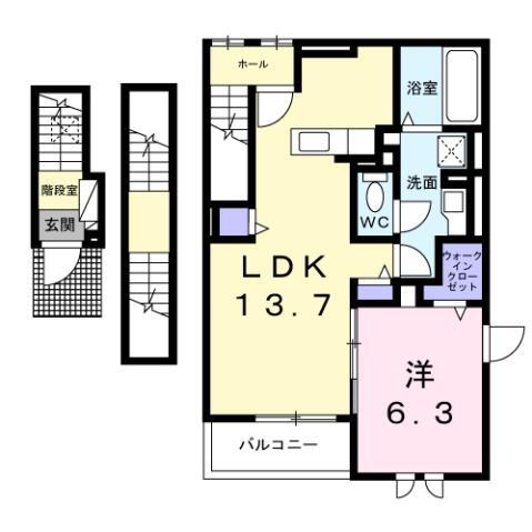 クレール東寺尾 3階 1LDK 賃貸物件詳細