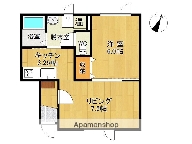 北海道上川郡清水町本通西３ 十勝清水駅 1LDK アパート 賃貸物件詳細