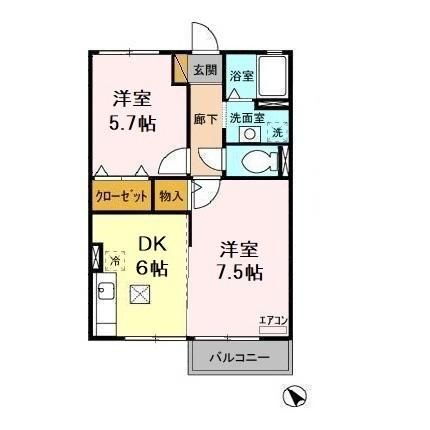 茨城県ひたちなか市大字足崎 佐和駅 2DK アパート 賃貸物件詳細