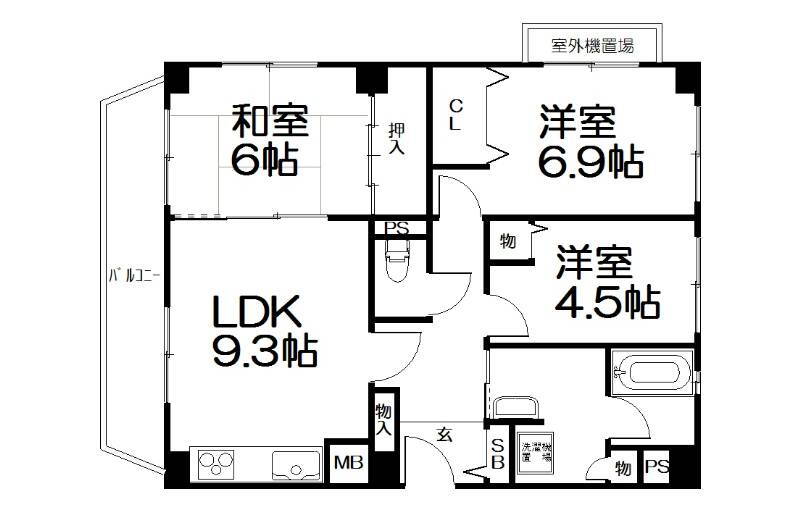 京都府京都市左京区下鴨夜光町 北山駅 3LDK マンション 賃貸物件詳細