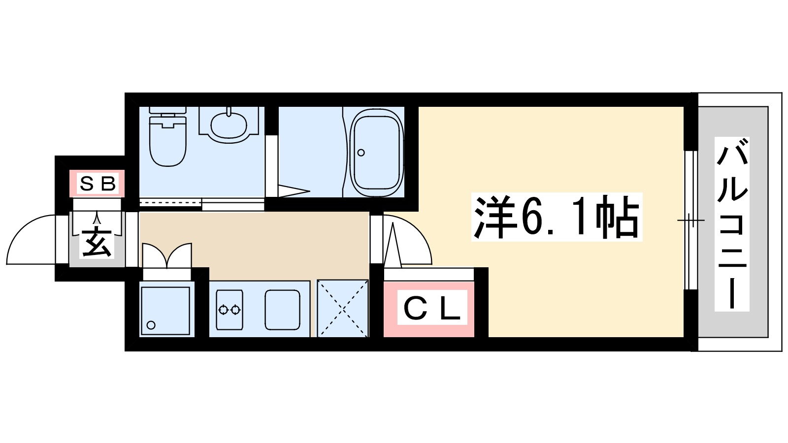 レジュールアッシュ北大阪グランドステージ 3階 1K 賃貸物件詳細