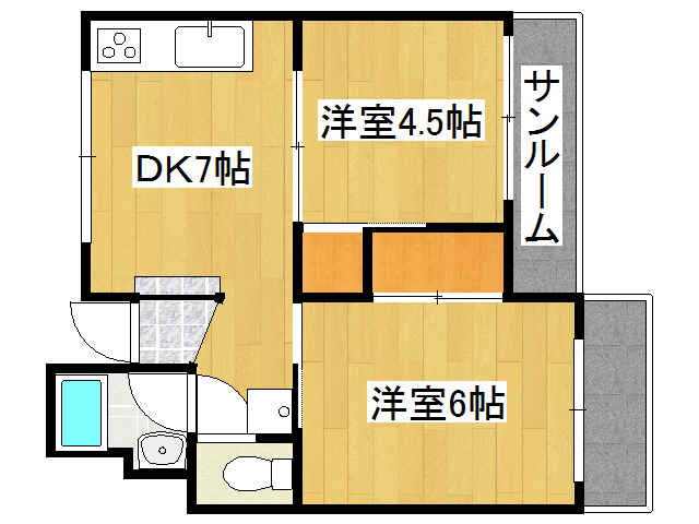 兵庫県神戸市東灘区魚崎中町１ 青木駅 2DK マンション 賃貸物件詳細