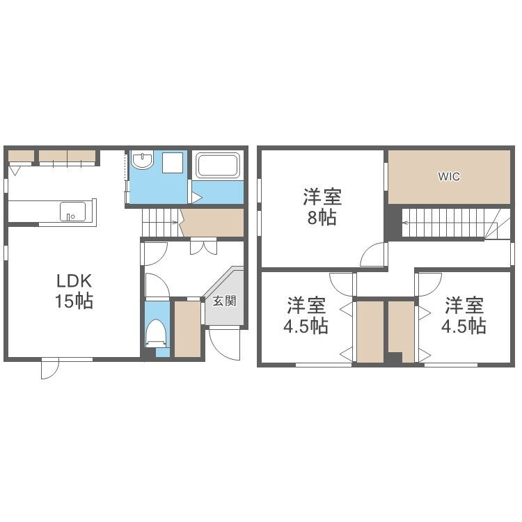 ＩＬＬＵＭＩＮＡＴＥ月寒東 3LDK 賃貸物件詳細