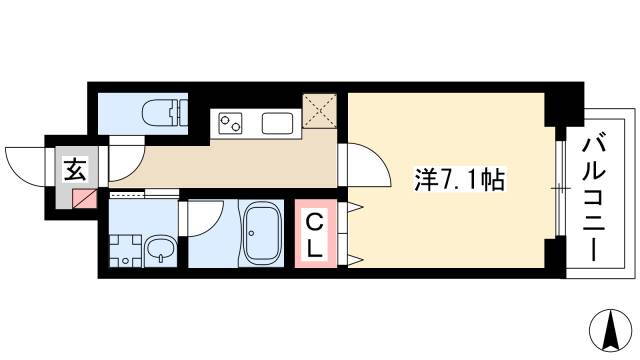 愛知県名古屋市北区杉栄町３ 志賀本通駅 1K マンション 賃貸物件詳細