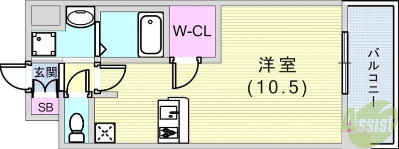 兵庫県神戸市兵庫区中道通３ 兵庫駅 ワンルーム マンション 賃貸物件詳細