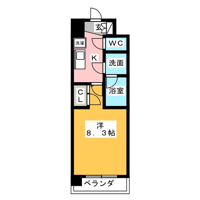 愛知県名古屋市中区平和２ 東別院駅 1K マンション 賃貸物件詳細