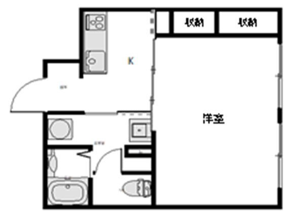 カルムイン香枦園 2階 1K 賃貸物件詳細