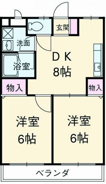 コンフォールプラザ 3階 2DK 賃貸物件詳細