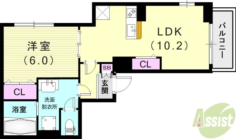 兵庫県尼崎市道意町６ 尼崎センタープール前駅 1LDK アパート 賃貸物件詳細