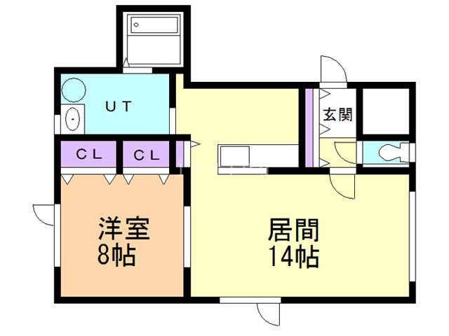 北海道旭川市豊岡十四条７ 1LDK アパート 賃貸物件詳細