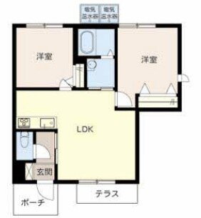 兵庫県加東市上中１ 滝野駅 2LDK アパート 賃貸物件詳細