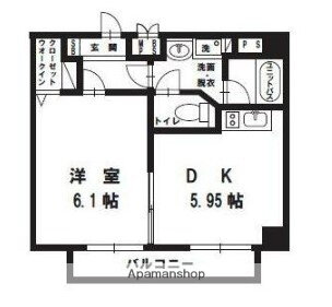 カトレア石川台 3階 1DK 賃貸物件詳細